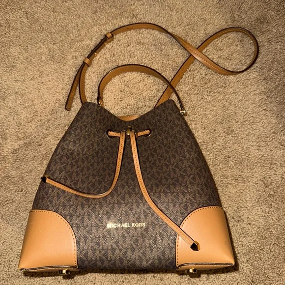 Michael Kors | Bags | Michael Kors Brown And Tan Shoulder  display picture 1